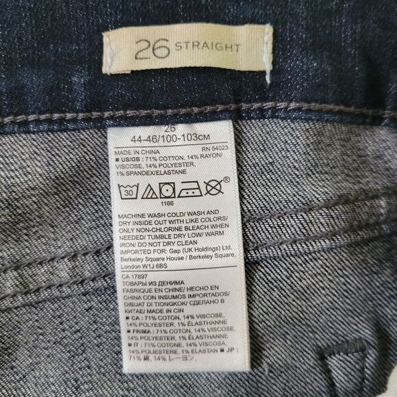 Banana Republic Women's Straight Vail Blue Denim Jeans - Picture 8 of 16